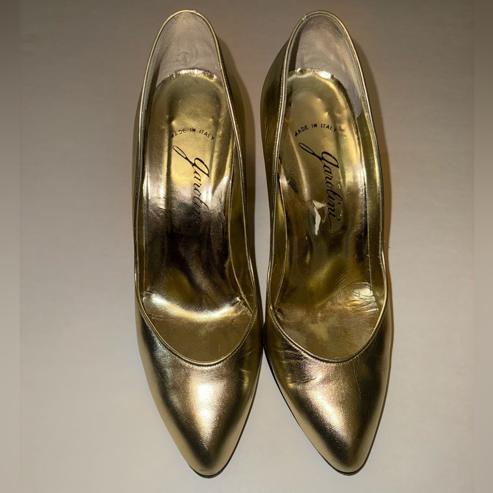 Vintage Garolini Gold Women's Heels